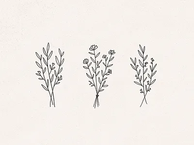 wildflowers flower illustration flowers line art
