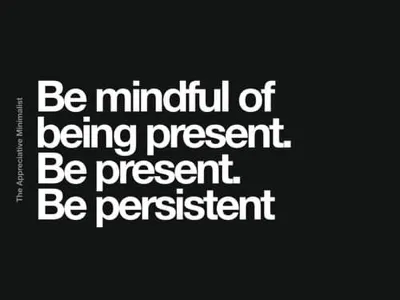 Be mindful