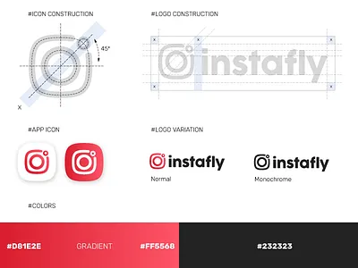 Instafly Logo Design branding company logo design instagram logodesign software