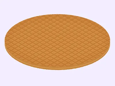 Daily Biscuit Challenge 46, The Stroopwafel biscuit caramel colour design digital dutch edges illustration rough stroopwafel texture vector waffle