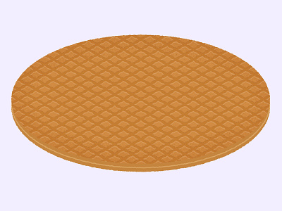 Daily Biscuit Challenge 46, The Stroopwafel biscuit caramel colour design digital dutch edges illustration rough stroopwafel texture vector waffle