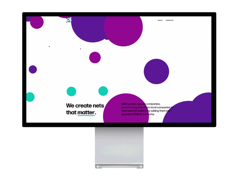 GAG London Equity Capital bold branding color flat illustration parallax pop svg animation type typography ui vector website