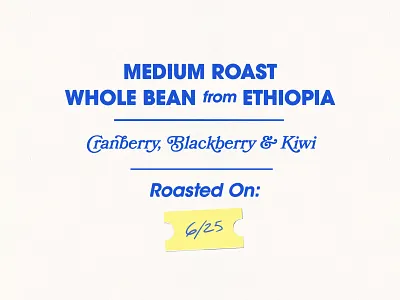 Medium Roast 1970s 70s coffee typography