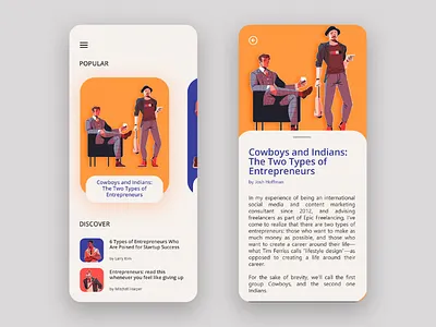 Blog App Concept blog illustration mobile app mobile app design ui uiux user interface ux