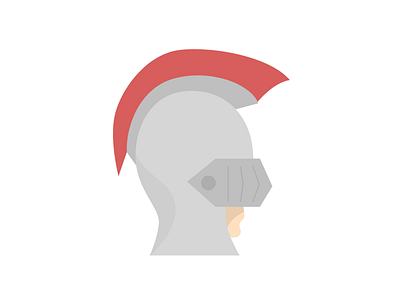Knight design flat graphic grey illustration knight modern vector