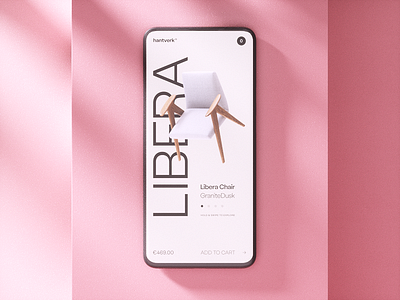 Hantverk Mobile 3d abstract branding c4d cinema 4d ecommerce interaction interior logo mobile octane product typography ui ux web deisgn web design
