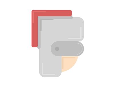 Square Knight design flat graphic illustration knight modern rounded square vector