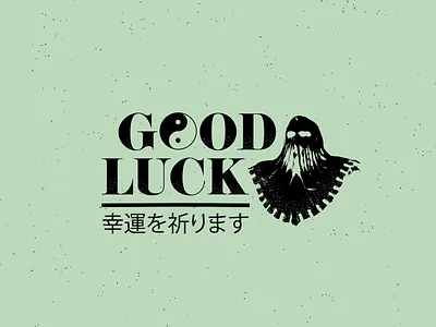 GOOD LUCK art brand branding character clean design flat graphic design icon identity illustration illustrator lettering logo minimal type typography vector