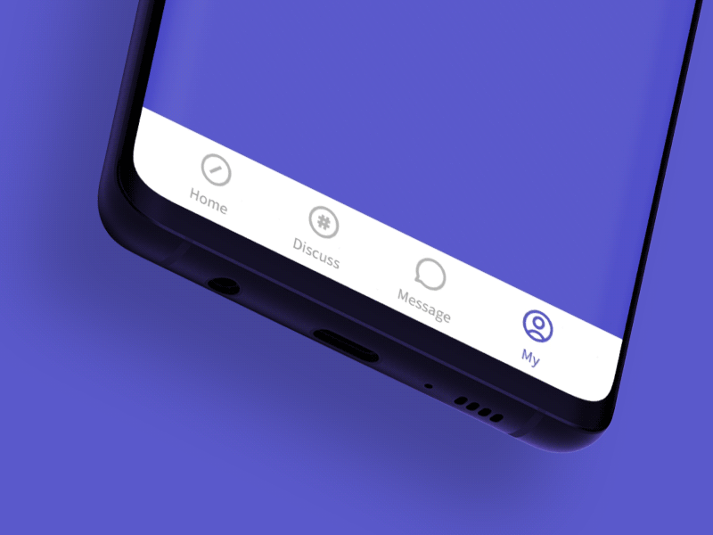 MiaoQu Tab Bar animation app design gif animated icon lynnrgb mobile ui