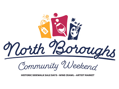 North Boroughs Community Weekend logo logo design pittsburgh