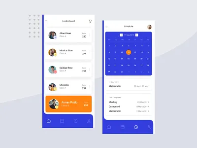 Leaderboard App app app design branding design icon minimal ui ux