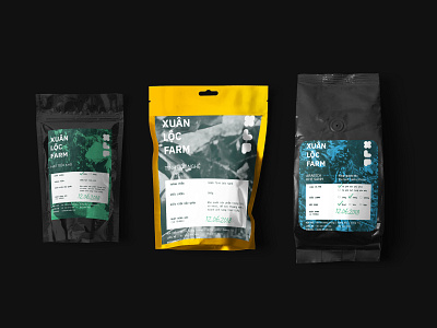 Xuân Lộc Farm / Packaging coffee packaging pepper tumeric vietnam xuân lộc farm