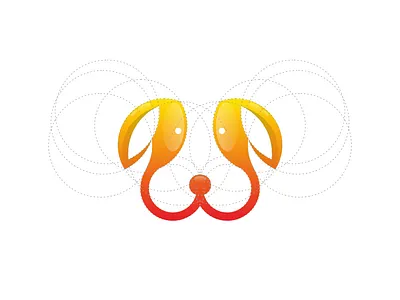 Dog Logo with Grid Construction animal app art brand branding company design designer dog dog logo graphic grid design icon illustration inspiration logo monogram ui ux vector