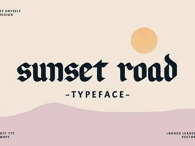 Sunset Road Typeface blackletter branding calligraphy fonts display fonts elegant fonts fancy fonts font gothic fonts love fonts luxury fonts modern fonts script fonts stylish fonts summer summer font sunset road sunset road typeface trending fonts typeface wedding
