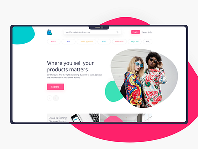 eCommerce Landing page branding ecommerce fashion landing page design landingpage shopping shopping website uiuxdesign