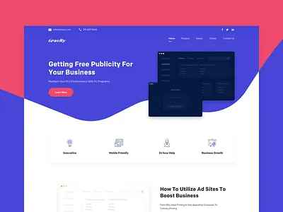Gravity Website internet landingpage ui web web design website