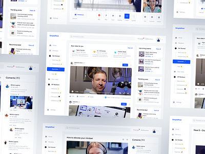 Dashboard - community platform for creators & brands chat clean community conference conferencing creators dashboard event live livestream meet meeting meetup online meet seminar ui ux video video call workshop