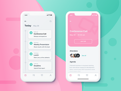 Schedule App app calendar design events ios mobile app mobile ui productivity schedule sketchapp timeline ui ui design user inteface ux