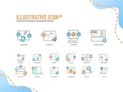 Illustrative Icon affinity designer icon icon set iconography illustration illustrative icon infographic