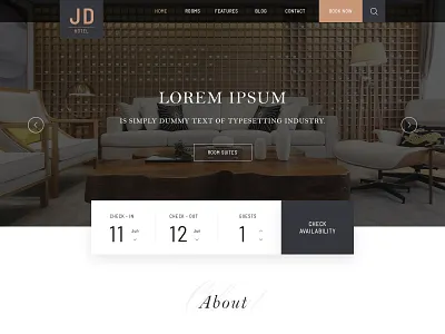 Hotel Website Design hotel hotel branding hotel website restaurant ui uidesign ux web website