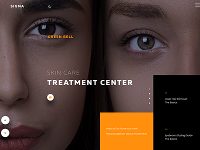 Sigma clean design flat minimal typography ui ux web website