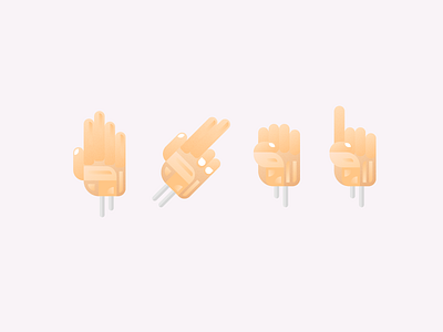 Hand Forms 2d clean cubism grain illustration illustrator minimal practice vector
