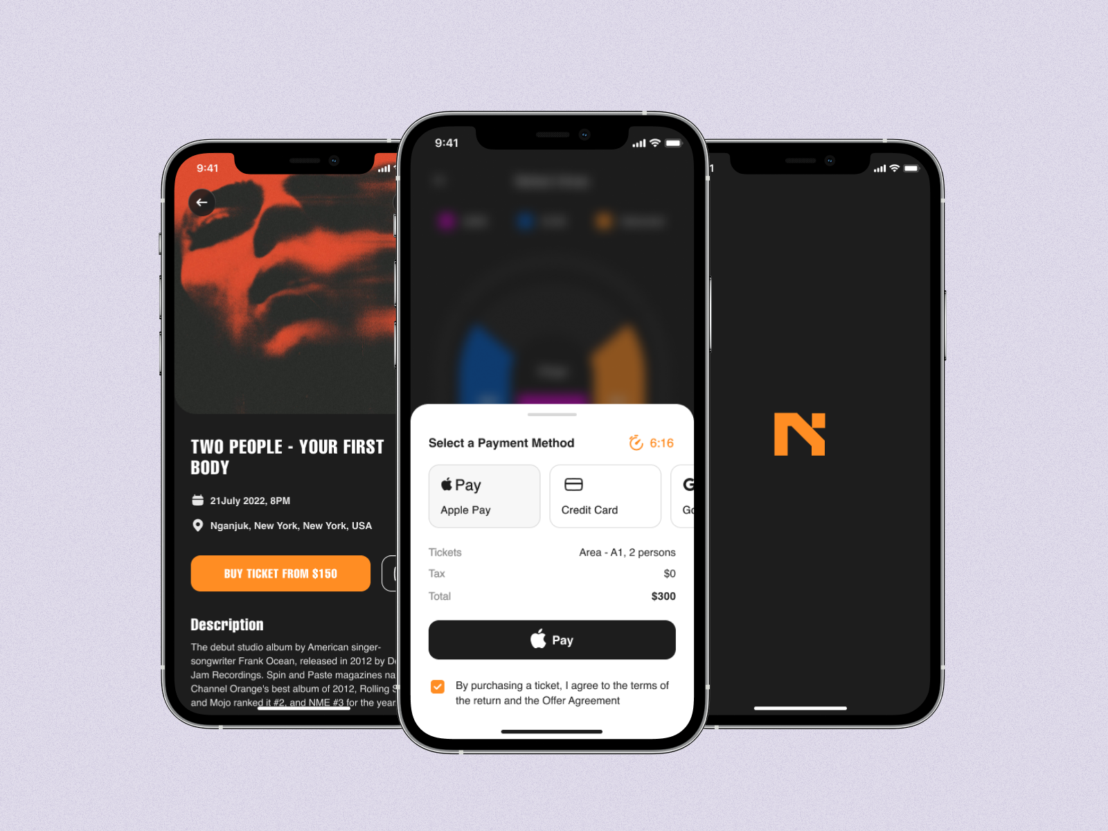 Concert Ticket Mobile App by Lera Horbachova on Dribbble