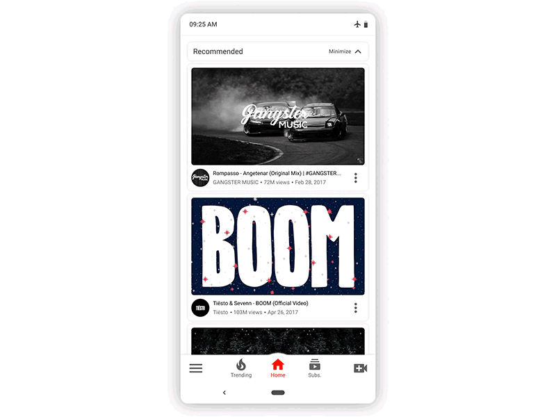Review player. Google YouTube Redesign android animations app google material design mobile redesign ui ux youtube