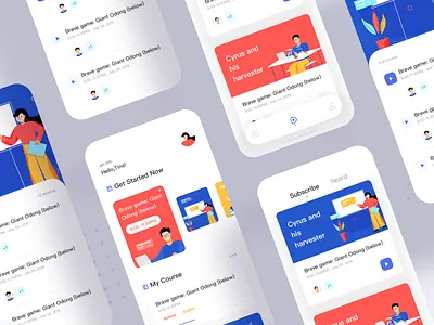 Education App2 2 app education app illustration online education ui