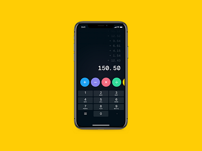 DailyUI 004 - Calculator app calc calculate calculator calculator app calculator ui dailyui dailyui 004 ios maths number numbers