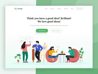 Design Agency Website branding design flat header homepage illustration illustrations landing landing page landing page design landingpage logo page typography ui ux vector web website