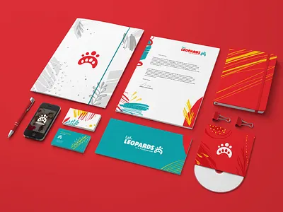 Youthful Paw-ceptions brand design illustration jersey little leopards logo design negative space typography wildlife