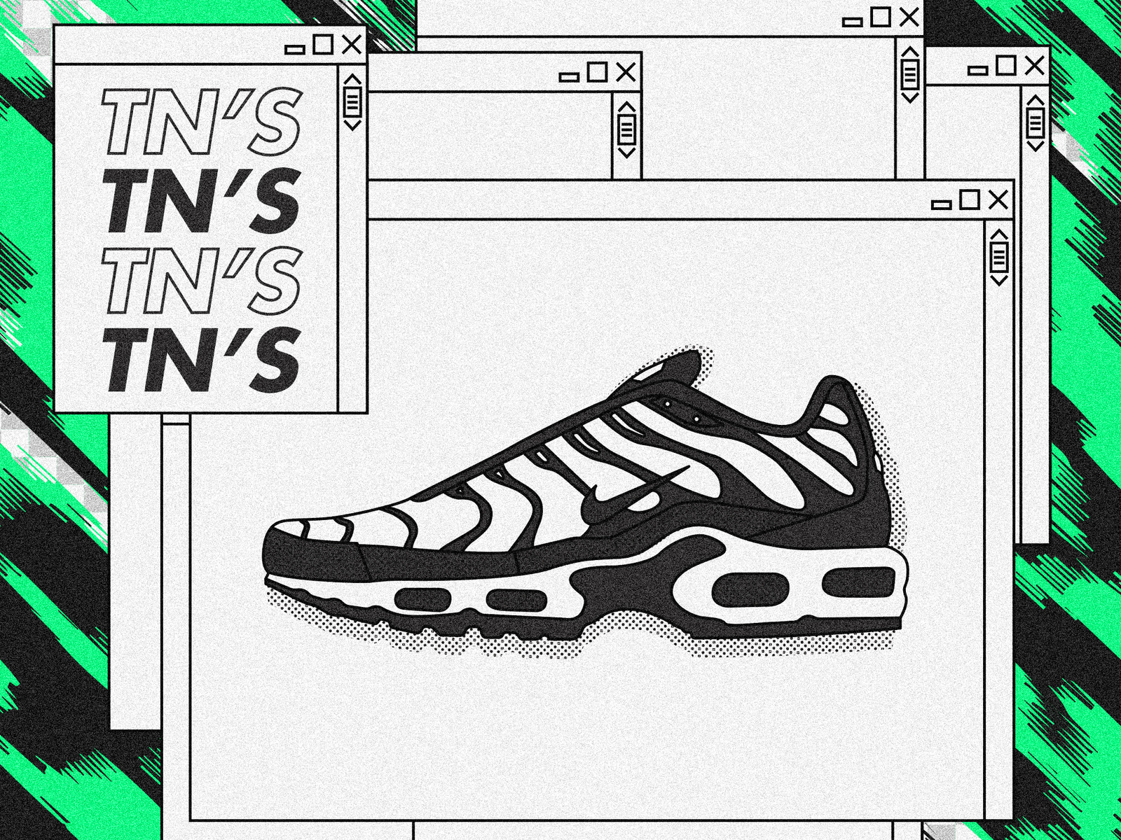 nike tns drawing