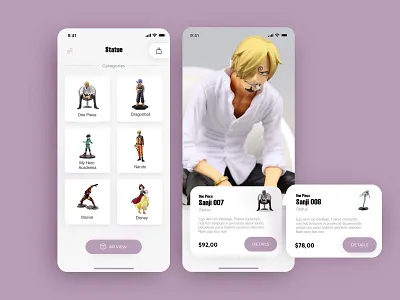 Banpresto Sakura app design disney dragonball ecommerce iphonex manga marvel naruto onepiece sakura