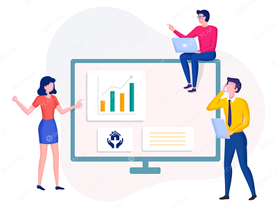 Team Discussion, Marketing Plan adobe ilustrator concept art concept design gradient graphic illustration photoshop scene texture vector