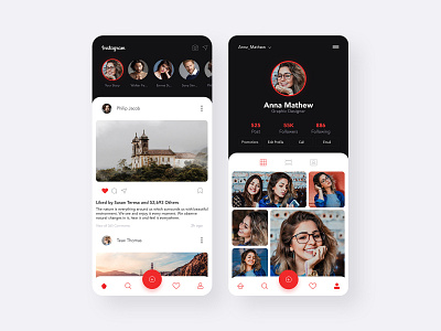 Instagram New Design Concept app design design graphic design illustration interaction design photoshop ui ui design ux design vector white