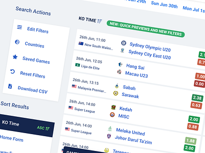 Match Search betting data football football app football club gambling soccer tables ui