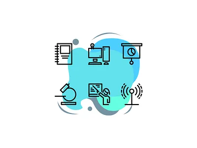 Back To Scool Black Outline Icon Set app branding campus education education icons icon icon concept icon design icon set icons icons pack school school app ui ui designs uidesign uiux uiuxdesign university ux