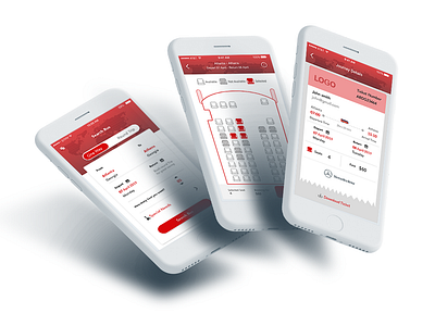 Bus Booking App bus booking design home screen illustration typography ui ux