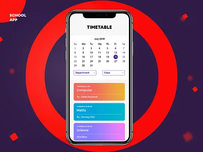 School Management App 😊 icon ui ui ux design