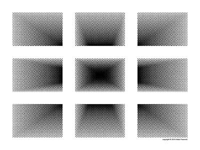 Halftone Rectangles 3d black and white density design dots flat geometric art geometry graphic design grid halftone hashtag illusion illustration illustrator nine op art perspective poster art rectangle