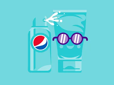 It's Summertime! icon illustration kroneberger packaging smiles sunscreen