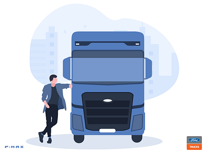 Ford F-MAX Trucks ford ford f max ford fmax ford trucks illustration illustration art truck trucks