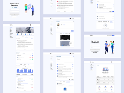 Kisi Admin Dashboard app clean dashboard illustration interface minimal security ui web