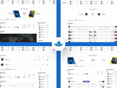 Pixel Diamond - Match Overview badge esport forum game gaming html logo magazine news player shop sports stats stream streamer team twitch ui website