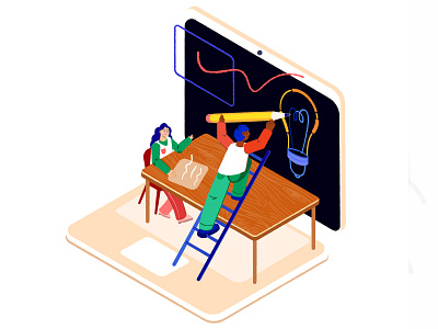 Team work adobe illustrator adobephotoshop art brainstorm characters creativity flat flatdesign flatillustration idea illustration interview isometric laptop man office teamwork vector woman workers