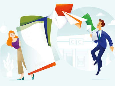 Simplify banking communication - Case study case study illustration ui web app