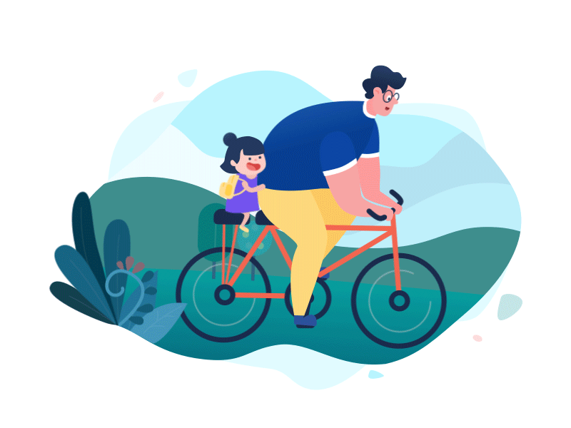 Riding ae animation bike father gif ride rider