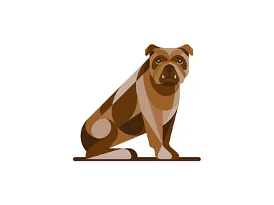 English Bulldog animal art branding bulldog clean creative dog drawing emblem english bulldog geometric ghitea design illustration logo logo designer logo inspiration logo sign mark symbol vector