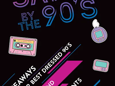 90's Throwback poster design design graphic design poster poster design print design
